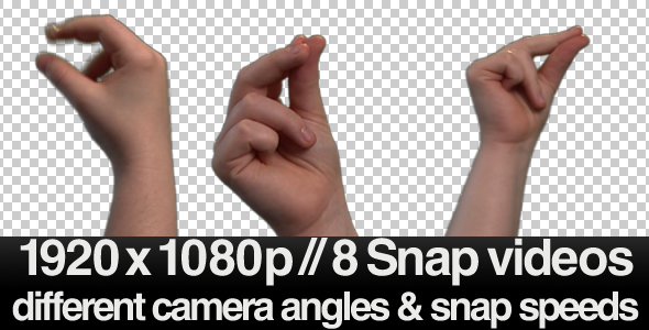 8 Shots of Female Child snap / snapping finger