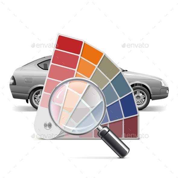 Vector Color Palette for Car