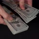 Closeup Hands Currency Counting Dollars - VideoHive Item for Sale