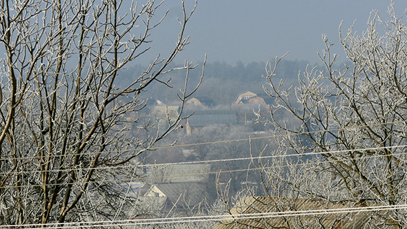 Winter Time Over The Village