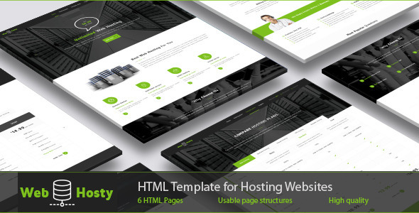 WebHosty - Hosting HTML Template