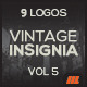 Vintage Logo Insignias Vol 5 - GraphicRiver Item for Sale