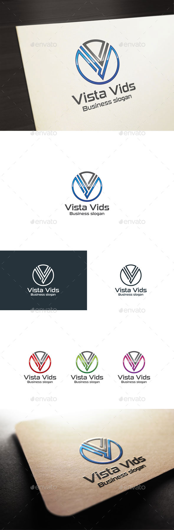 Vista Vids,V Letter Logo