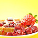 Waffle with Red Berries - VideoHive Item for Sale