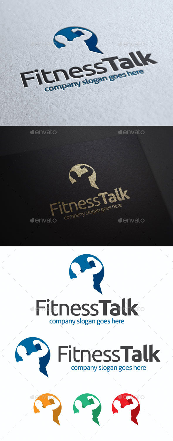 Fitness Talk Logo Template