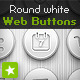 Clean white round icon set vector web buttons - GraphicRiver Item for Sale