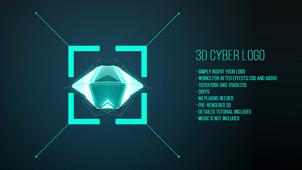 3D Cyber Logo