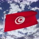 Tunisia Flag With Sky 4k - VideoHive Item for Sale
