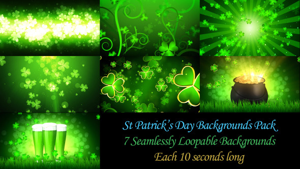 St Patrick's Day Backgrounds Pack