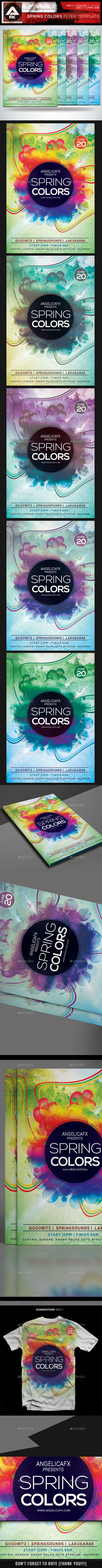 Spring Colors Flyer Template
