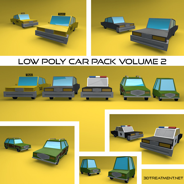 Low Poly Vehicles Volume 2