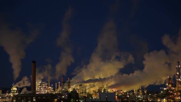 Smoke Stacks and Factory