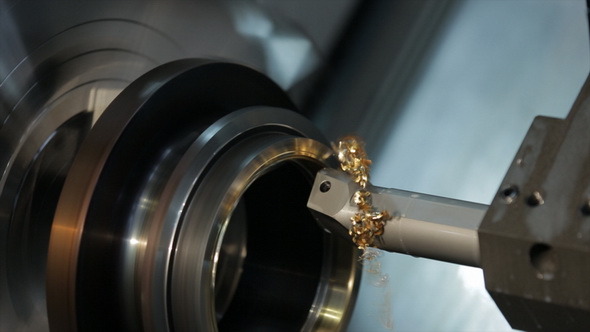 CNC Lathe in Action