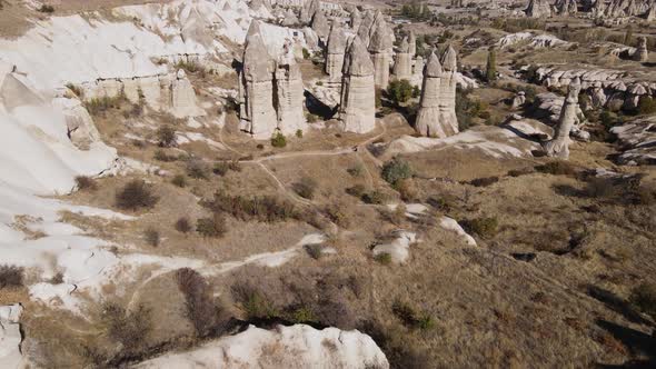 Aerial View Cappadocia Landscape