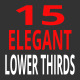15 Elegant Lower Thirds - VideoHive Item for Sale