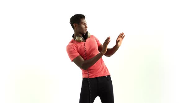 Cool Guy Listening To Music And Dancing 3