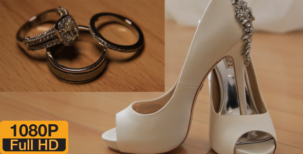 Bride Bouquet, Shoes and Ring