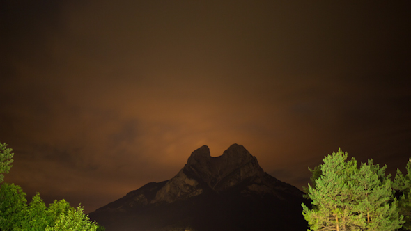 Starlapse Pedraforca Mountain 2