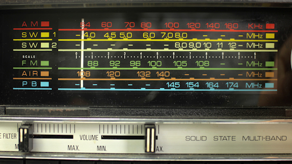 Vintage Radio Dial Frequence 6