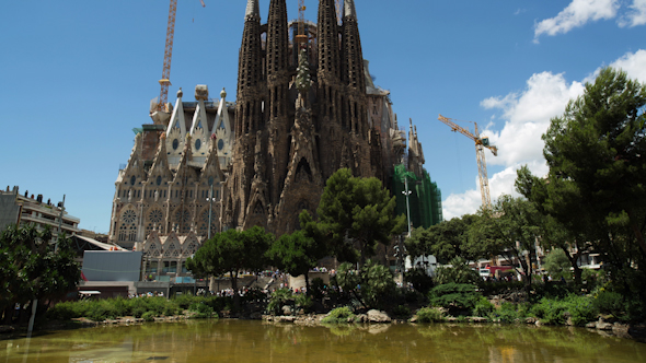 Sagrada Familia Barcelona Spain Tourist Landmark 4