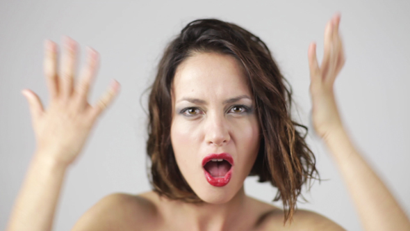 Young Woman Dances And Poses With Headphones 4