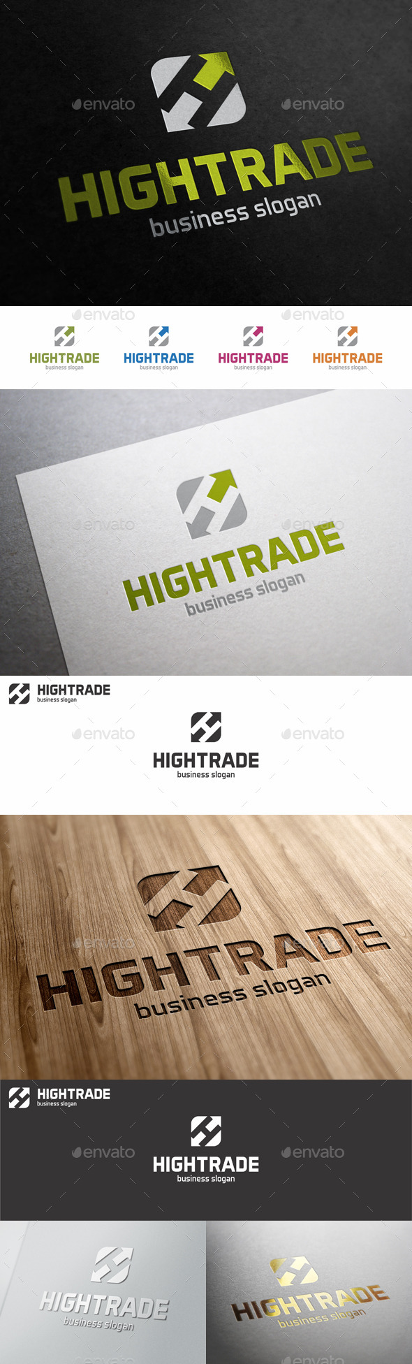 High Trade H Letter Logo Template