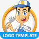 Repairman Vector Logo Template & Mascot - GraphicRiver Item for Sale