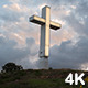 Glowing Cross on a Hill - VideoHive Item for Sale