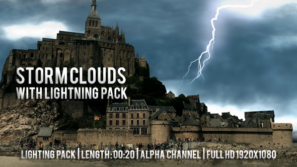 Storm Clouds with Lightning Pack