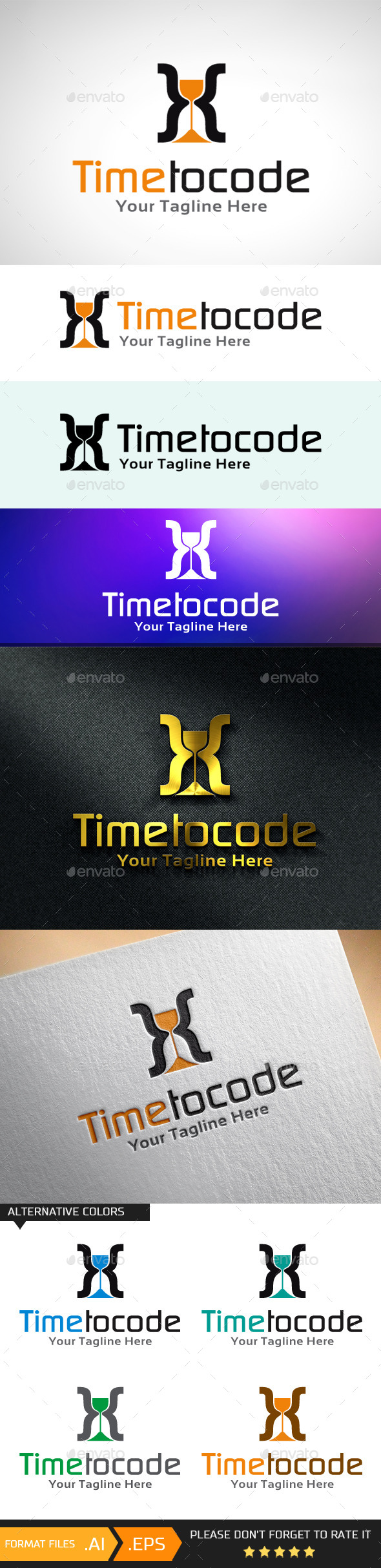 Time to Code Logo Template