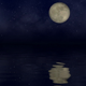 Full Moon And Clouds Over Water Animation - VideoHive Item for Sale