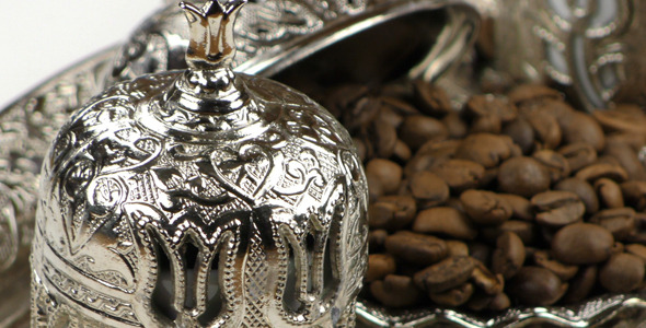 Roasted Coffee and Antique Anatolian Pot 2