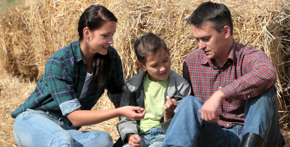 Family in the country