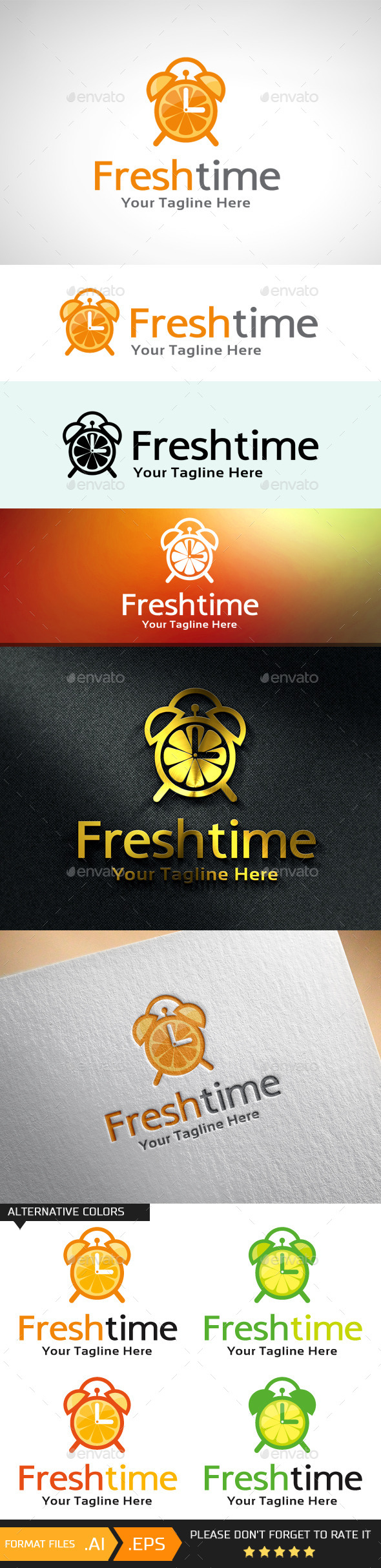Fresh Time Logo Template