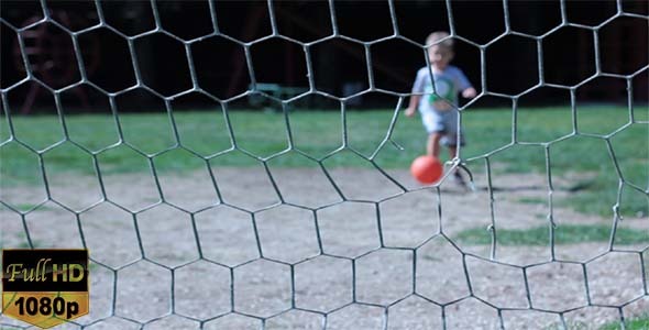 Kid Playing Soccer