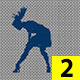 Pixel Silhouette Girl Dancing 2 - VideoHive Item for Sale