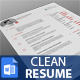 Clean CV - GraphicRiver Item for Sale