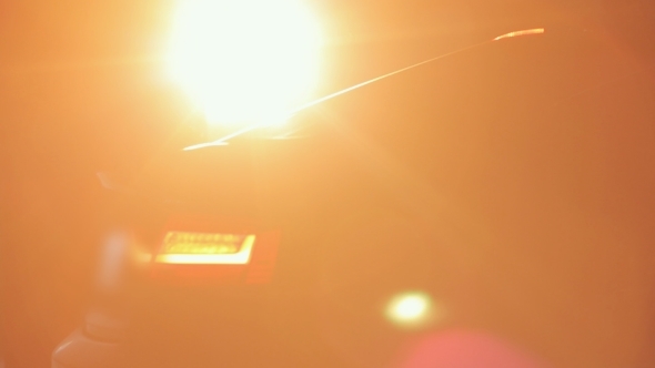 Incredible Backlight Illuminates The Car In