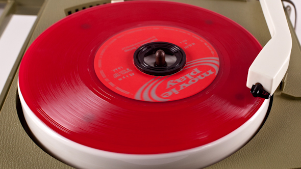 Portable Vintage Record Player 8