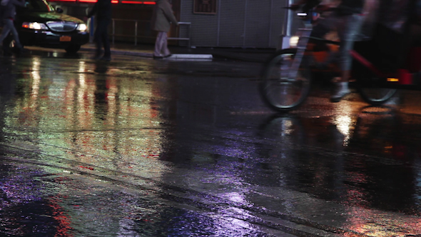 Times Square Rainy Night Manhattan 1 alt