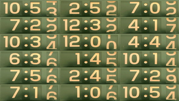 Vintage Flip Clock Videowall alt