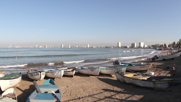 Fishing Boats At Sunrise Mazatlan Mexico 2