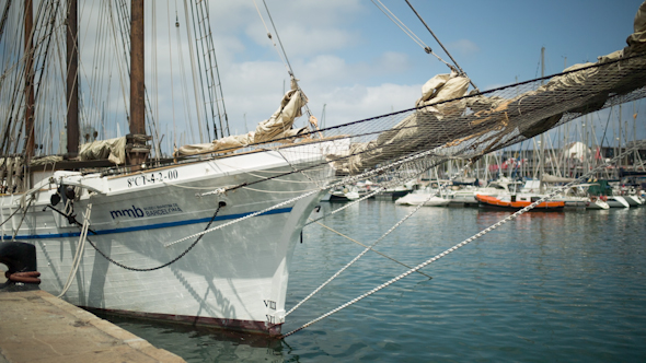 Barcelona Harbour Port Boats Vacation Holidays Mediterranean 6