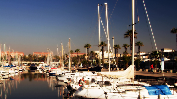 Barcelona Port Olympic Harbour Boats 2