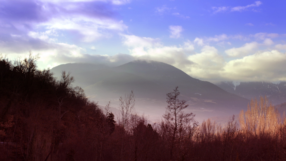 Clouds Mountain Range Pyrenees Landscape 6