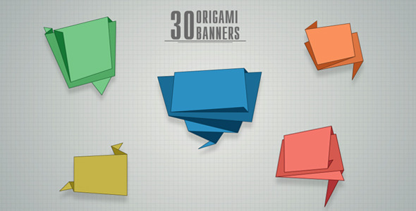30 Origami Banners