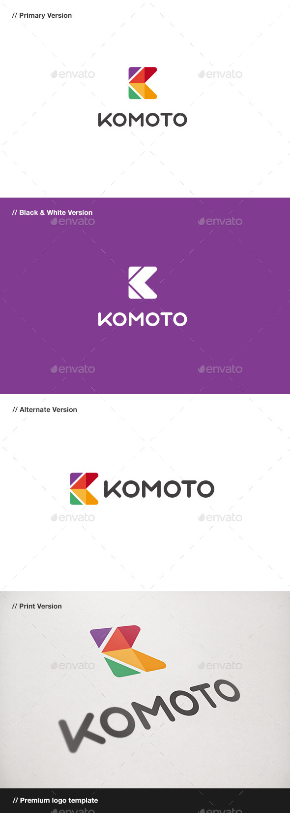 Komoto - Abstract Letter K Logo