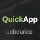 QuickApp Unbounce Landing Page - ThemeForest Item for Sale