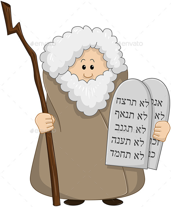 Moses Holding the Ten Commandments