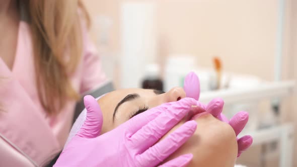 Girl Relaxing in Spa Salon